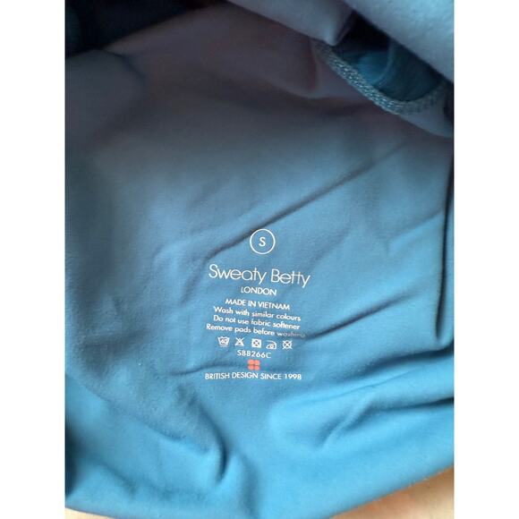 Sweaty Betty Blue Crisscross Back Athletic Tank Top - Size Small - Picture 2 of 3